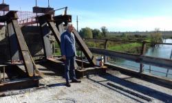 Il Consigliere metropolitano Saverio Centenaro in sopralluogo ai lavori sul ponte sulla SP 43