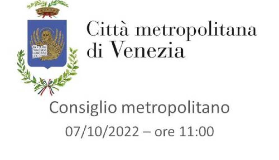 Consiglio metropolitano ditetta streaming