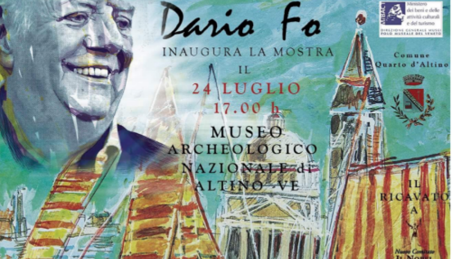 Dario Fo al Museo archeologico di Altino